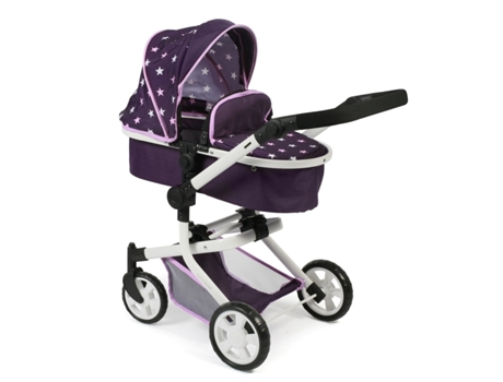 Cochecito De Muñecas Convertible Mika, Stars Lila Bayer Chic 2000