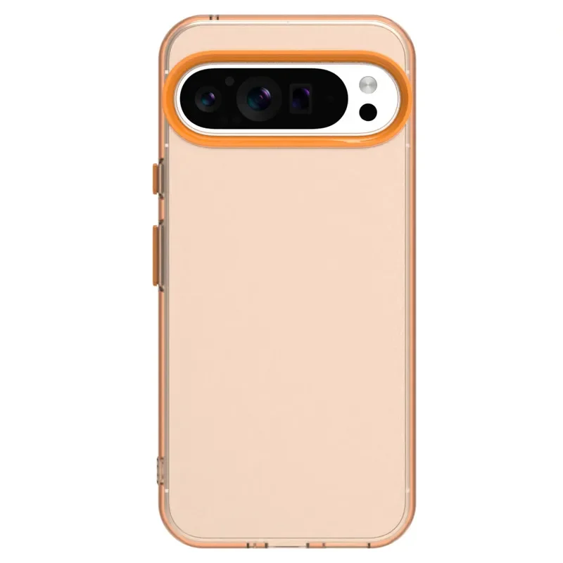 (laranja, Google Pixel 9) Capa Para Celular Semitransparente Em Tons De Doce, Com Textura Fosca, Resistente À Poeira E A Quedas.