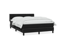 Cama com Molas/colchão 160x210 Cm Veludo Preto MAISON EXCLUSIVE