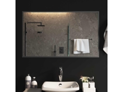 Vidaxl Espelho De Banheiro Led Com Espelho Transparente 100 X 60 Cm