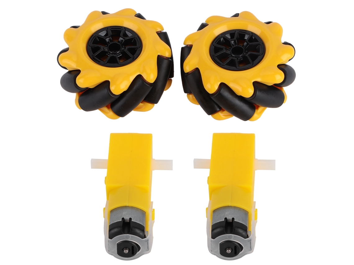 Roda Mecanum 60mm Para Motor Reduzido Tt Carro Robô Inteligente Peças Diy Acessórios Componentes