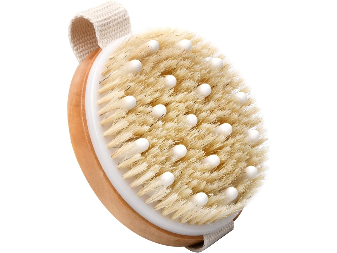Cepillo De Masaje Corporal Para Celulite Com Cerdas Naturais
