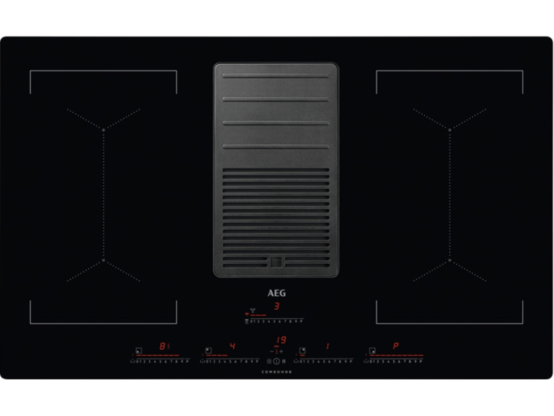 Placa de Indução AEG Combohob IDK84453IB (Elétrica - 83 cm - Preto)