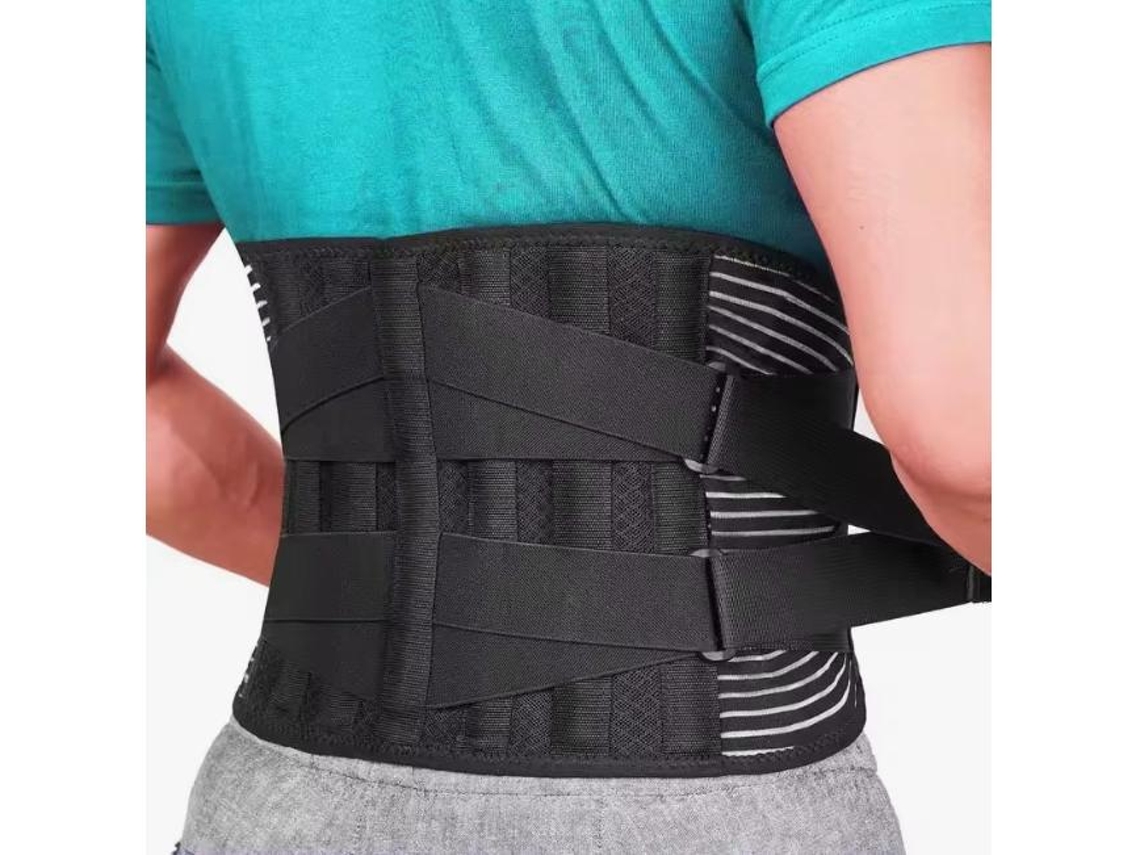 Cinta De Suporte Lombar Para Homens E Mulheres Com 6 Barras Suporte, Cinta Lombar Com Ajuste Duplo
