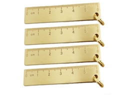 Conjunto de 4 mini balanças de metal de 6 cm, ferramenta de medição de precisão, tamanho ideal para bolsas, balança de metal para estudantes.