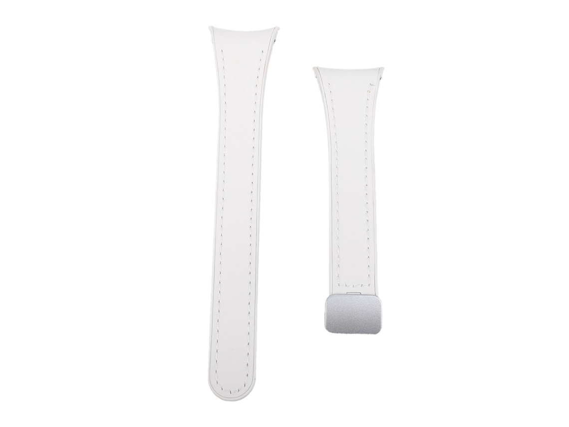 Pulseira De Silicone Para Smartwatch Séries 6 5 4 Ajuste Seguro Para Mulheres Com Fivela Dobrável Branca