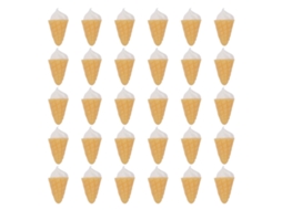 Mali 30pcs Casquinha de Sorvete Miniatura Resina para Casinha de Bonecas Decoração 1:12