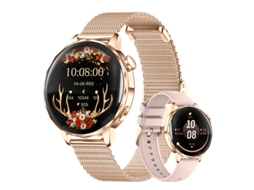 Smartwatch I220 Com Chamada Bluetooth, Tela Hd De 1,27 Polegadas, Monitor De Frequência Cardíaca E Spo2, Ideal Para Mulheres (rosa)