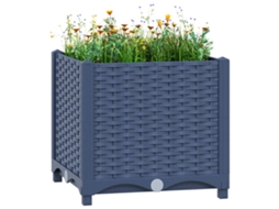 Vidaxl Canteiro Elevado 40x40x38 Cm Polipropileno