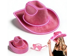 Chapéu De Cowboy Com Led, Conjunto - Design Resistente E Versátil