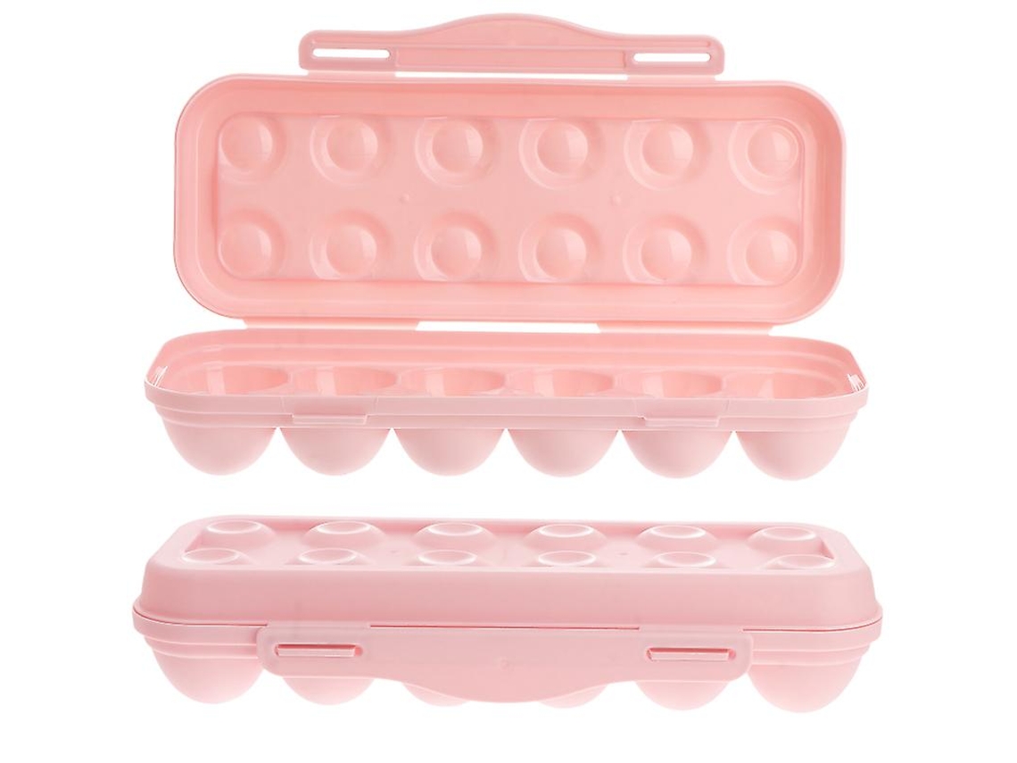 2pcs Bandeja De Ovos Com 12 Grades Allinless