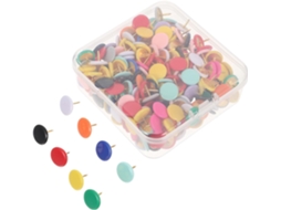 Ferro Tachinhas Coloridos para Mesa e Escola, 300 Unidades Reutilizáveis com Caixa Transparente e Design
