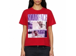 Rockinstone Scarface Movie Miami Solid Red Adult T-shirt Size:m
