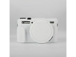 Capa Protetora De Silicone Para Câmeras Canonmanga De Borracha Branca G7x2 Yunzii