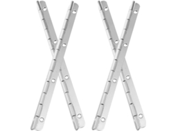 Conjunto De 4 Dobradiças Piano Longas E Resistentes Em Aço Inoxidável Com Fechamento Suave Para Armários Cozinha Móveis