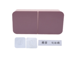Caja de Maquillaje Colgante Con Tapa Abatible, Organizador Lavable para Toallas de Algodón, Paleta Rosa Púrpura