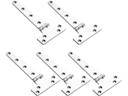 Dobradiças Robustas Em Aço Inoxidável Com Junta T Para Portas, Ideais Para Móveis E Aplicações Náuticas Design Artesanal