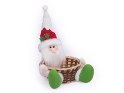Cesta de Doces e Frutas de Natal para Crianças com Material Seguro
