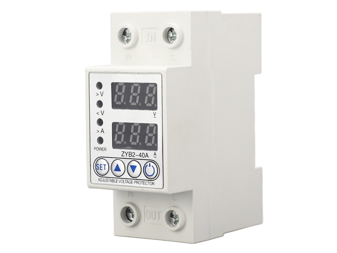 Dispositivo De Proteção De Tensão Automática 2p 220v Ac 40a Com Recuperação Automática