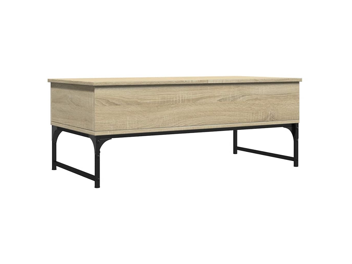 Mesa Centro MAISON EXCLUSIVE em Derivados de Madeira e Metal Carvalho Sonoma (100x50x40 cm)
