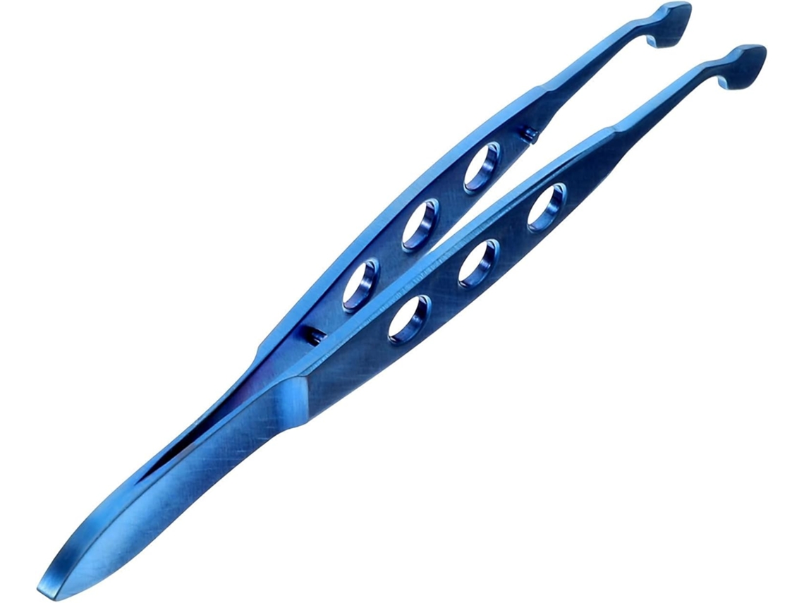 Pinça facial com ligadura de titânio para cuidados com as pálpebras