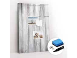 Quadro Magnético De Parede Madeira Pintada Para O Corredor Espelharte (40x60 Cm)