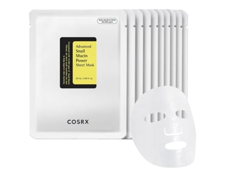 Pacote de Máscaras Finos Revitalizantes de Essência de Mucina de Caracol, Conjunto com 10 unidades da Cosrx