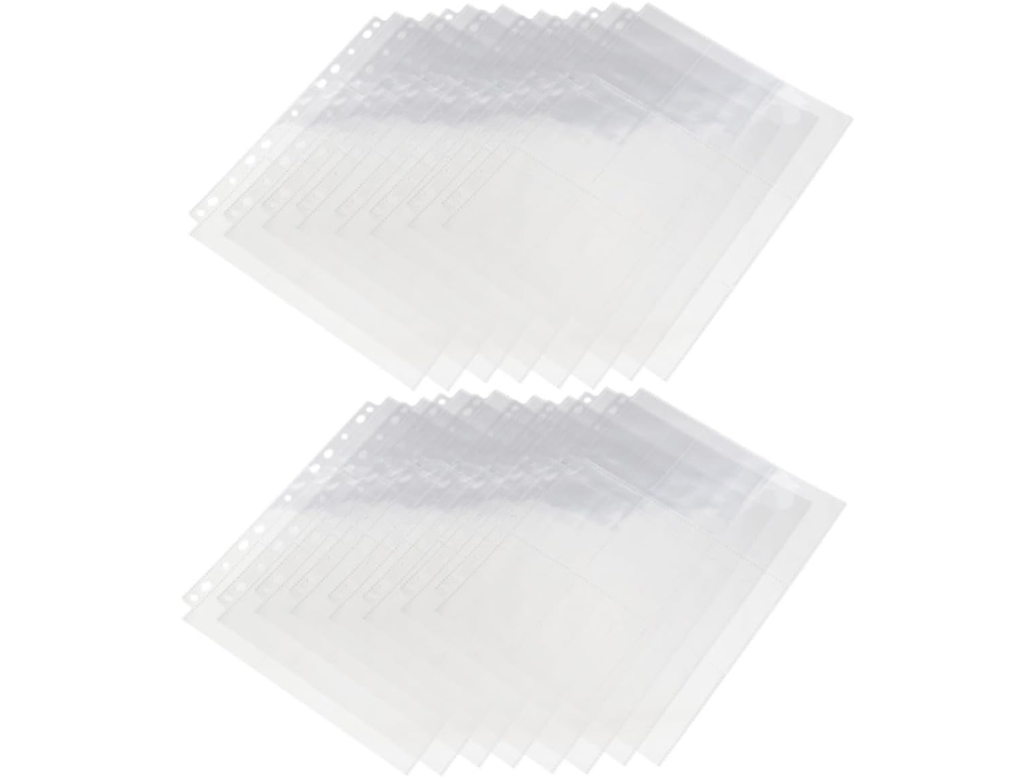 Toyandona 50 Pochettes Plásticos Transparentes 11 Trous Compatível Classeur 3 Anneaux Proteção E Organização