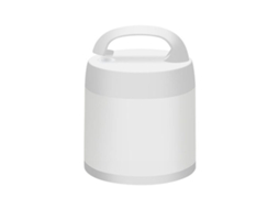 Luminária noturna LED Lurelia ajustável em ABS com luz quente e carregamento USB.