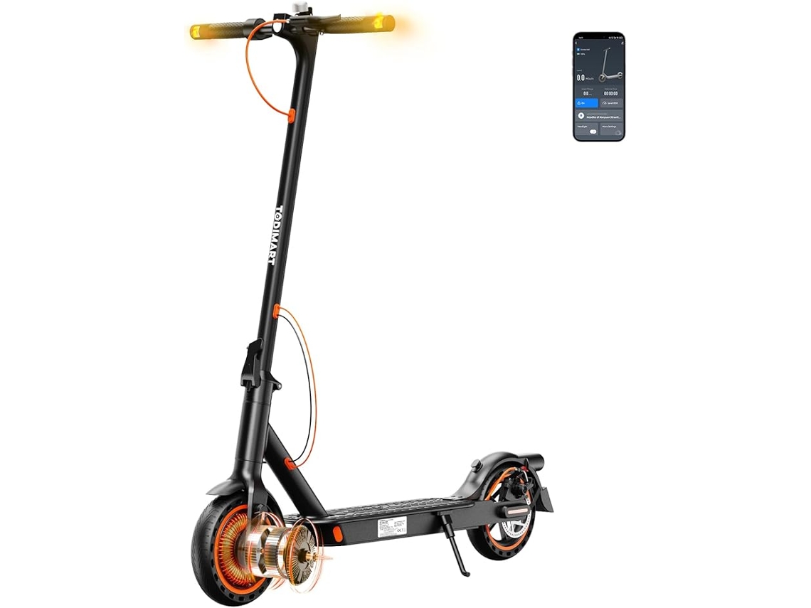 Trotinete Elétrica Todimart T3s, 350w Pico 500w - Ultraleve 12.1kg, Dobrável De 8.5", 3 Velocidades