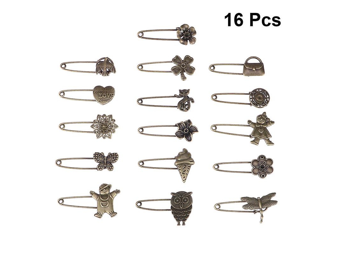 16Pcs Alfinete de Lapela ALLINLESS
