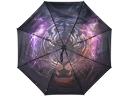 Guarda Chuva de Viagem Automático Tigre Roxo S/MARCA