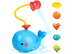 Brinquedo de Banho Elétrico Baleia com Bomba de Água Bebé