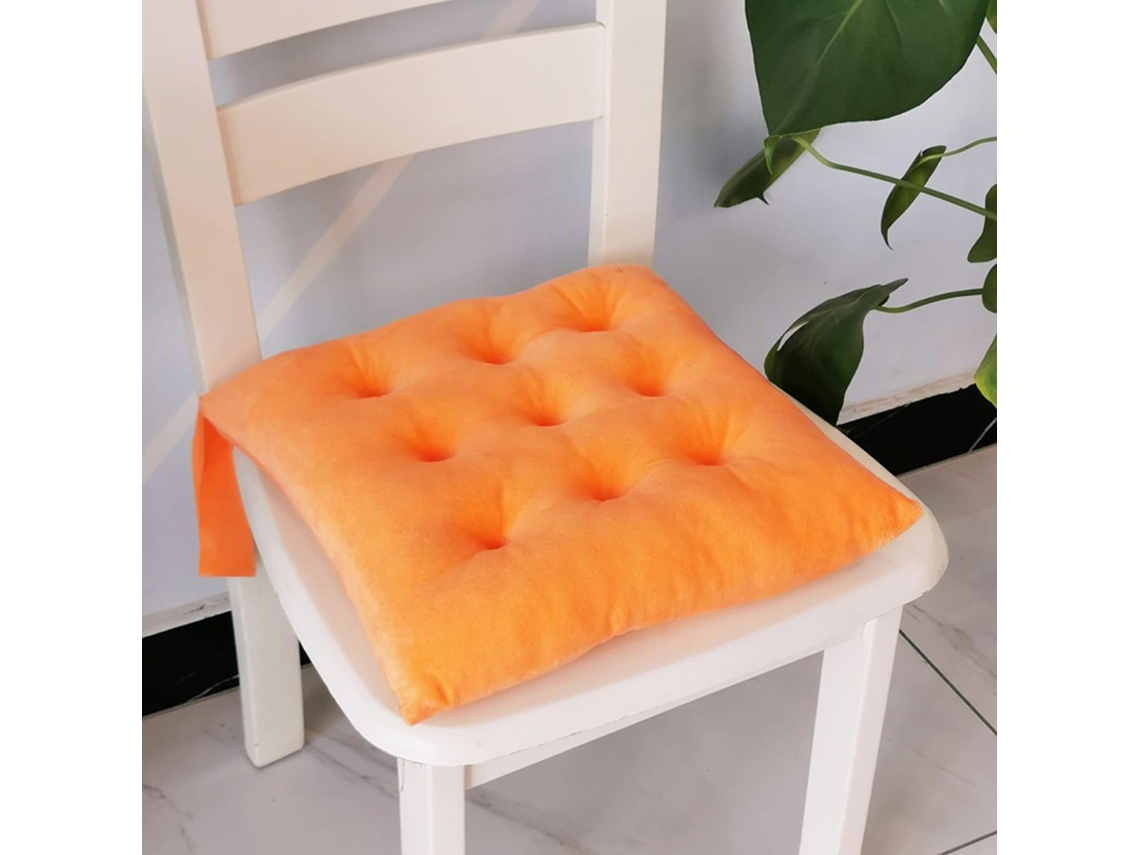 Conjunto De 1 Almofada Para Assento Cadeira Com Amarras Sala Jantar, Cozinha, Sala De Estar, Escritório, Almofada