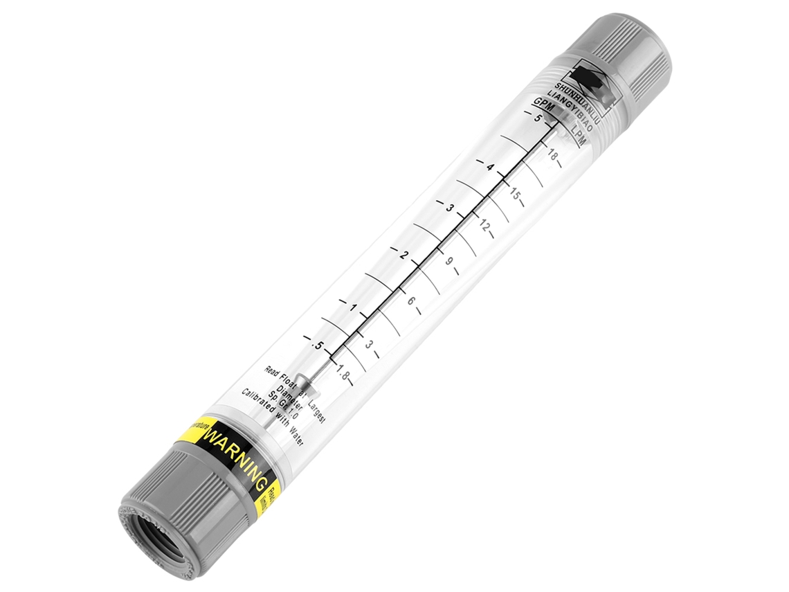 Laxiscreed Medidor De Fluxo Para Tubo De Dutos De Líquidos, 0,5-5 Gal/min, 1,8-18 L/min