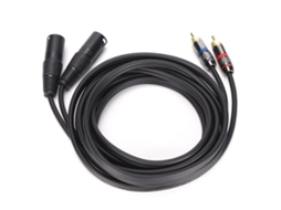 Aetheria cabo Xlr Macho Duplo para Rca Audio Estéreo Hifi Cinema Casa 3m Jd6053 1