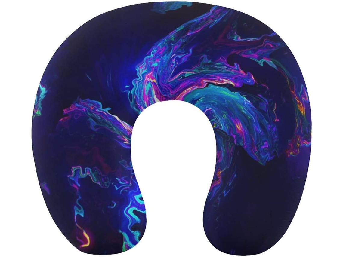 Almofada de Viag com Grafite Abstrato, Espuma Viscoelástica para Apoio do Pescoço, Acessórios, Confortável em
