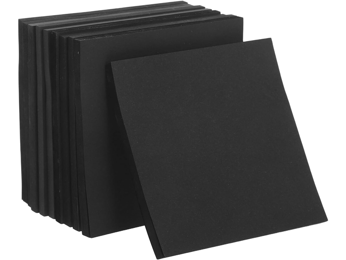 Bloco De Notas Autoadesivo Preto Com 500 Folhas, Sem Resíduos, Para Escritório E Casa. Papel Adesivo Para Anotações Gokoco