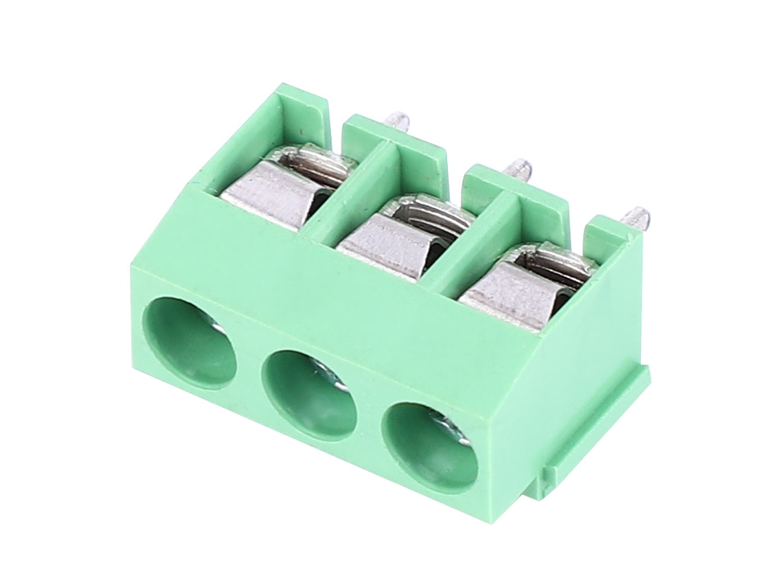 Laxiscreed Terminal De Montagem Em Pcb Com 3 Polos E Espaçamento De 5mm Para Fios 26-14awg, Pack De 50