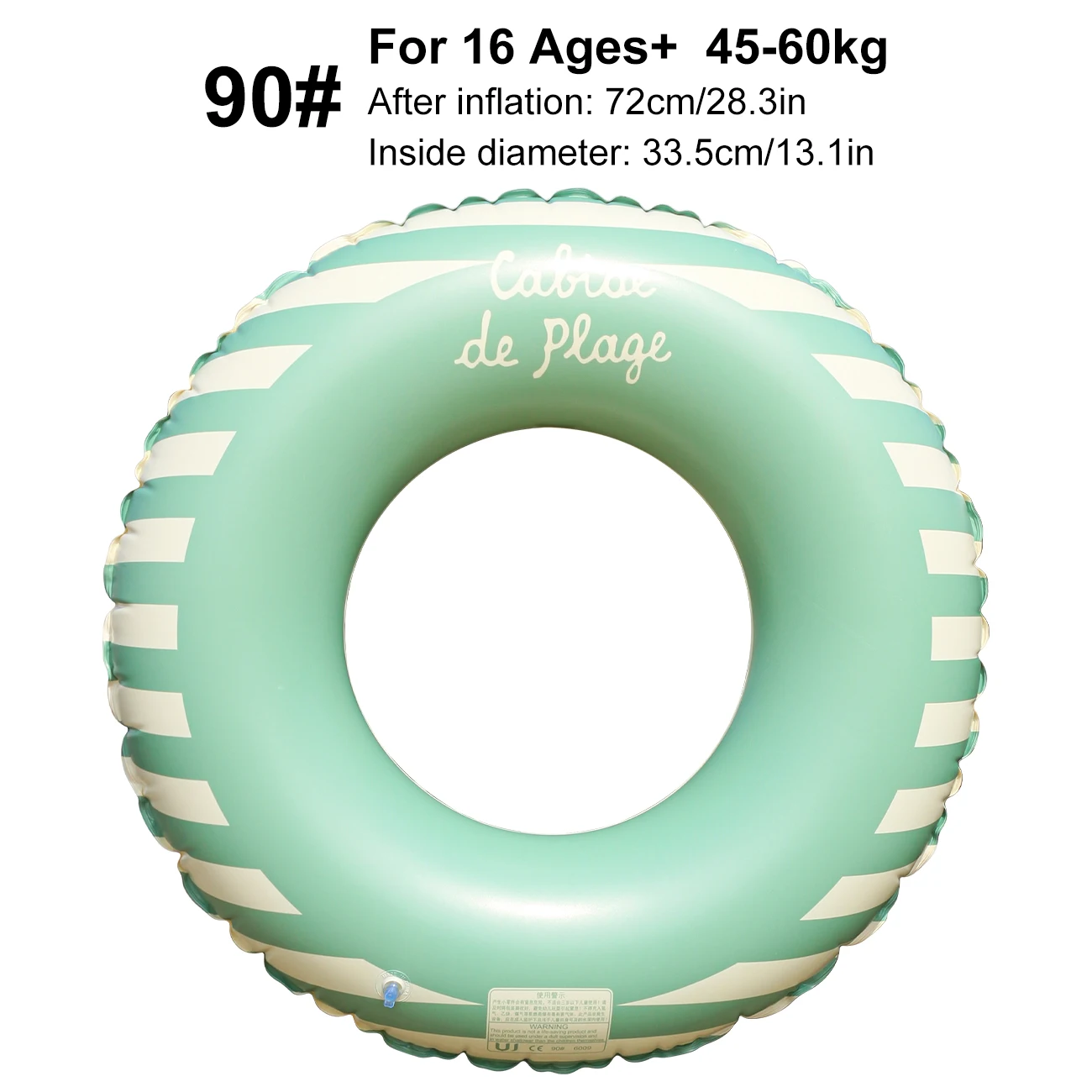 (verde, 90) Boia inflável para piscina, ideal para festas de verão na praia para adultos.