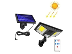 Luminária Solar de Parede AQUAFORGE com Sensor de Movimento, Controle Remoto, Modelo Tg ty081 para Jardim