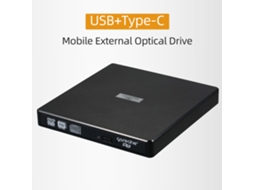 Unidade Óptica Externa Móvel Usb+type-c Gravador De Dvd Gravador De Cd/dvd Z400