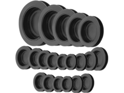 Rolhas Redondas De Borracha Preta, Tamanhos 26-38mm, Reutilizáveis E Confiáveis, Pacote Com 20 Unidades, Ideais Para