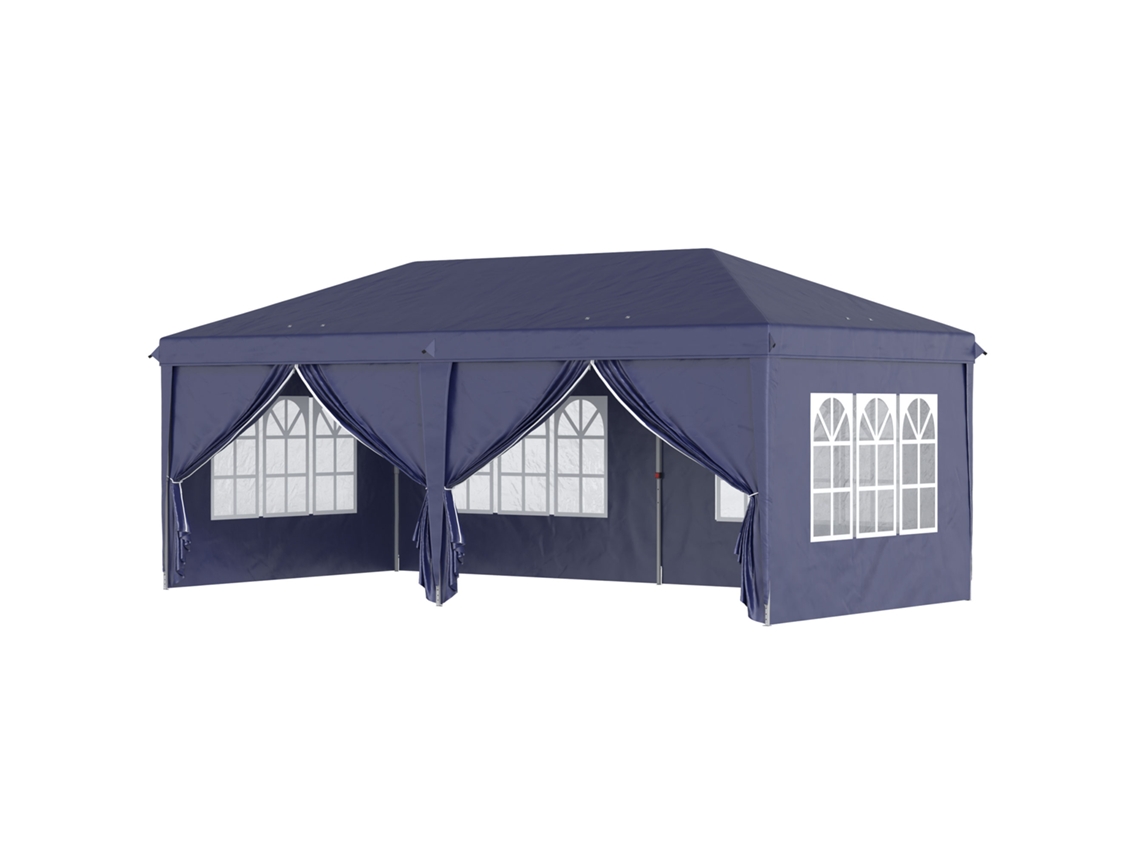 Tenda para Festas 585x295x270 Cm Azul S/MARCA
