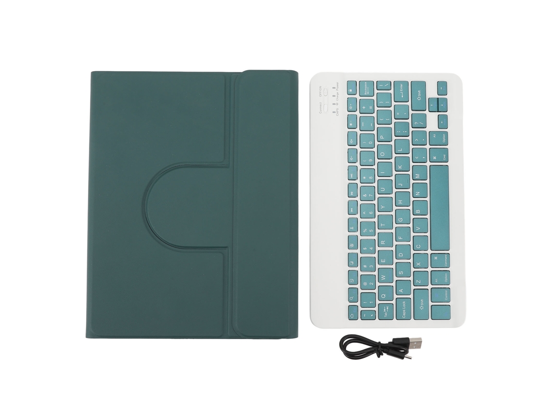 Raum-capa Protetora Para Tablet 10.9 Polegadas Com Suporte Para Caneta E Teclado Bluetooth Removível 10ª Geração Verde