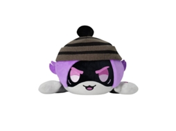 Almofada de Pelúcia Longa para Abraçar com Garota Anime Roxa, 30cm, 330g, Design Gato Dormindo e GOKOCO