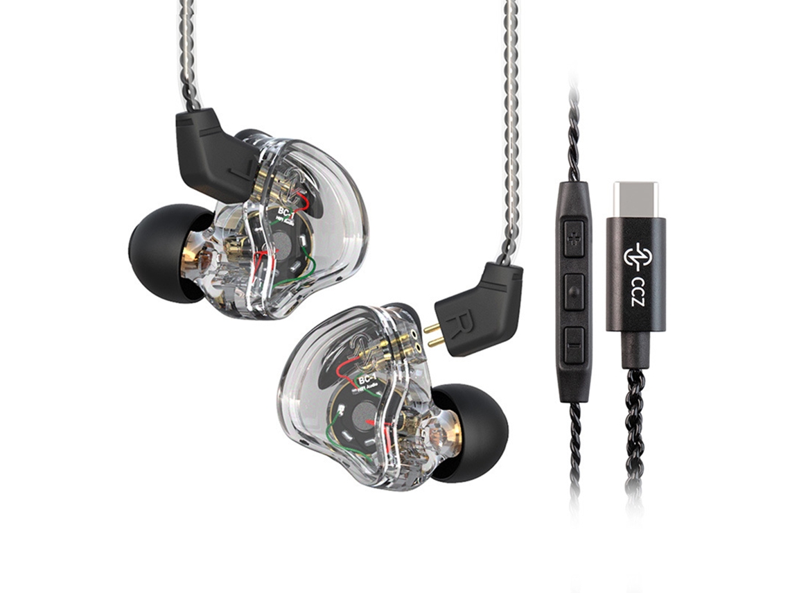 Fones de ouvido intra auriculares CCZ melody com cancelamento de ruído e som estéreo hi fi fio com MARCA