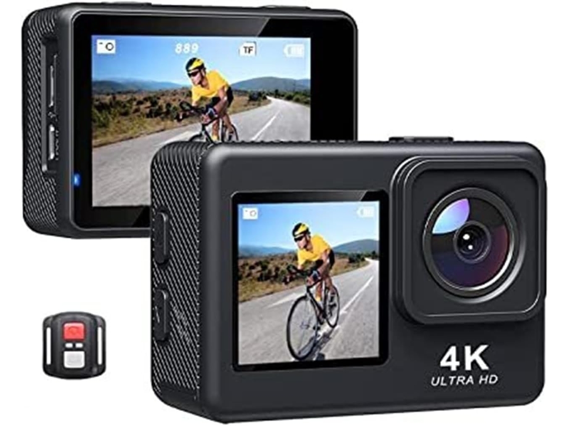 Câmera de Ação 4k com Vídeo 60 Ips, Fotos 16 Mp, Tela Lcd 2,0", Distância Até 30 M, Cartão Sd SFUSHOS