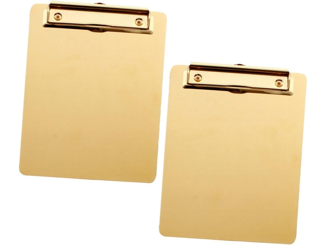 Conjunto de 2 Porta documentos Alipis em Aço Inoxidável, Organizador Arquivos Elegante para Escritório, e Prát