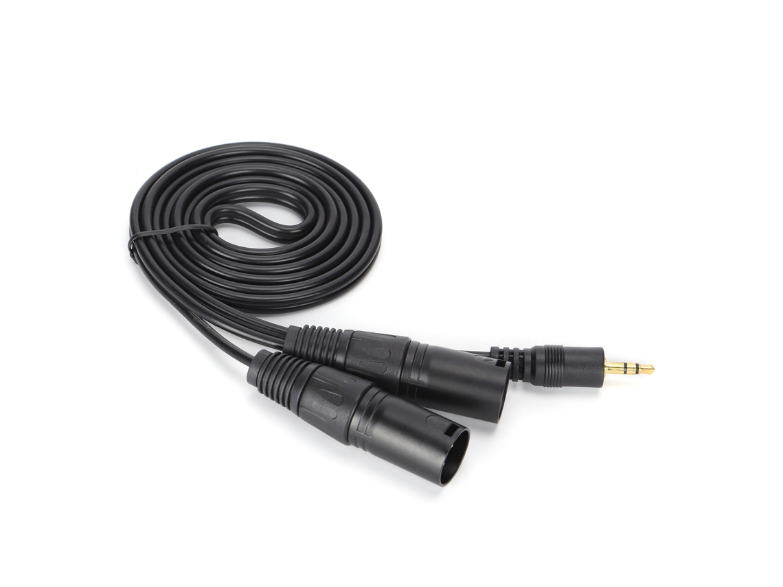 Aetheria cabo de Microfone 3.5mm para Xlr Macho Duplo Adaptador Interconexão Patch Cord 1.5m